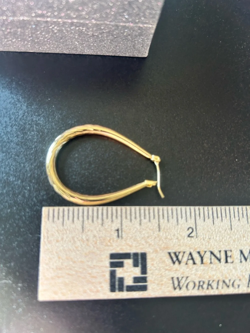 Gold Plated Twisted Hoop Earrings - Women Jewelry - Picture 3 of 6